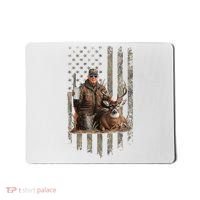 Hunting Trump Camouflage Usa Flag Deer Hunting Season Maga Mousepad thumb 0