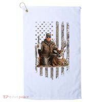 Hunting Trump Camouflage Usa Flag Deer Hunting Season Maga Golf Towel thumb 0