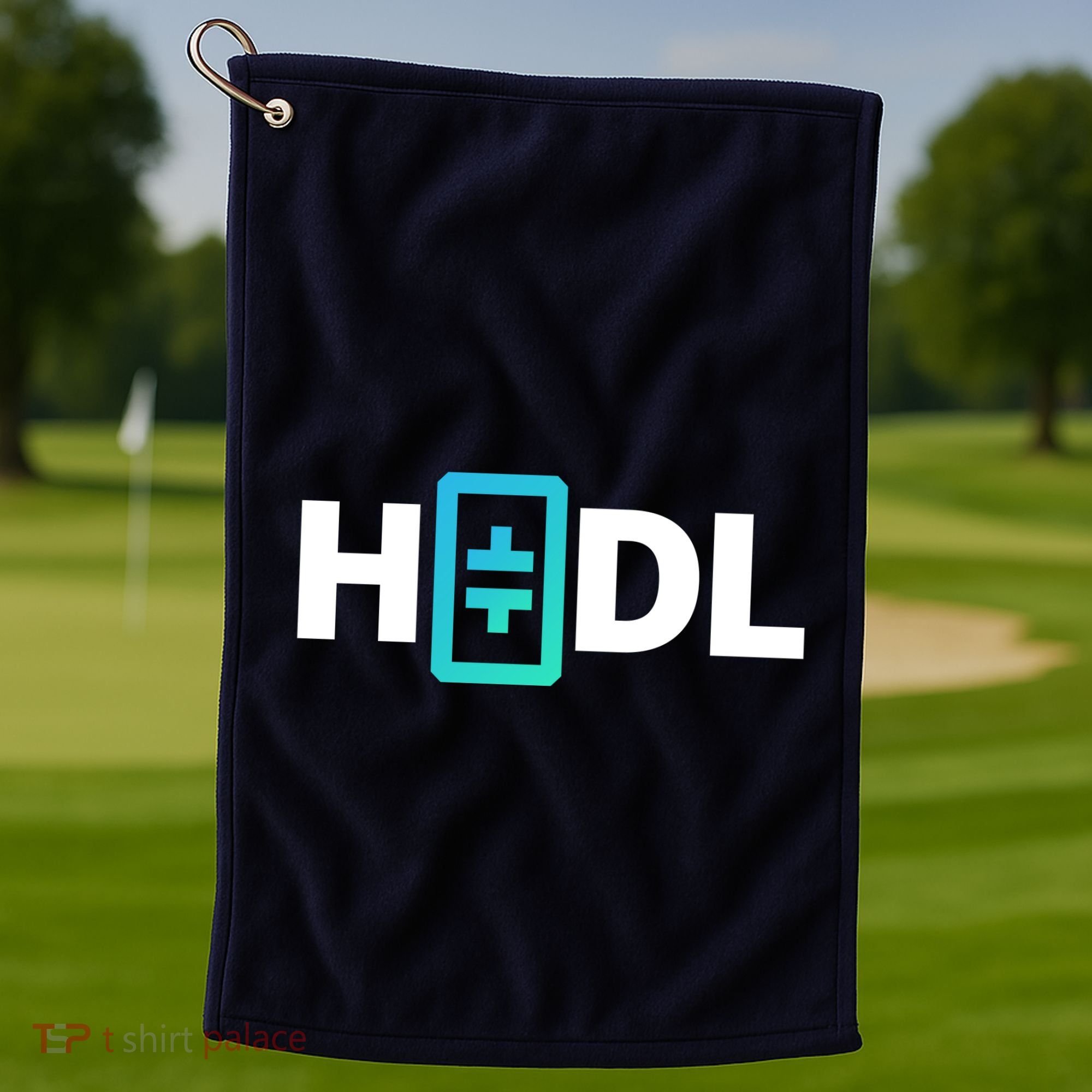 HODL Theta Crypto, Theta Logo, DeFi Theta Crypto, HODL Theta Golf Towel