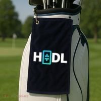 HODL Theta Crypto, Theta Logo, DeFi Theta Crypto, HODL Theta Golf Towel thumb 2