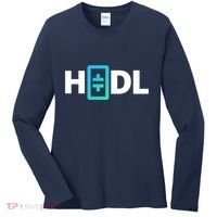 HODL Theta Crypto, Theta Logo, DeFi Theta Crypto, HODL Theta Women's Long Sleeve Shirt thumb 0