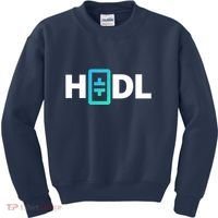 HODL Theta Crypto, Theta Logo, DeFi Theta Crypto, HODL Theta Kids Sweatshirt thumb 0