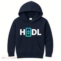 HODL Theta Crypto, Theta Logo, DeFi Theta Crypto, HODL Theta Kids Hoodie thumb 0