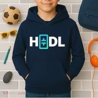 HODL Theta Crypto, Theta Logo, DeFi Theta Crypto, HODL Theta Kids Hoodie thumb 2