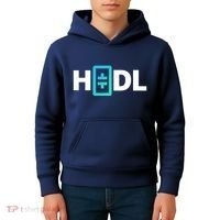 HODL Theta Crypto, Theta Logo, DeFi Theta Crypto, HODL Theta Kids Hoodie thumb 4