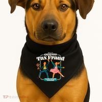 How To Commit Tax Fraud Family Friendly Learning! Funny USA-Made Doggie Bandana thumb 1