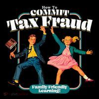 How To Commit Tax Fraud Family Friendly Learning! Funny USA-Made Doggie Bandana thumb 2