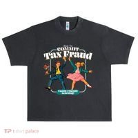 How To Commit Tax Fraud Family Friendly Learning! Funny Urban Oversized Heavyweight T-Shirt thumb 0