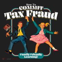 How To Commit Tax Fraud Family Friendly Learning! Funny Golf Towel thumb 3