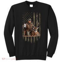 Hunting Trump Camouflage Usa Flag Deer Hunting Season Maga Sweatshirt thumb 0