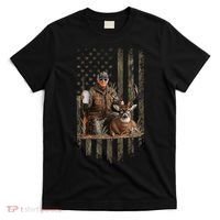 Hunting Trump Camouflage Usa Flag Deer Hunting Season Maga T-Shirt thumb 0