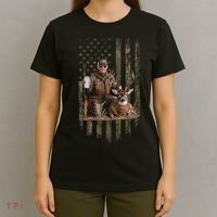 Hunting Trump Camouflage Usa Flag Deer Hunting Season Maga T-Shirt thumb 4