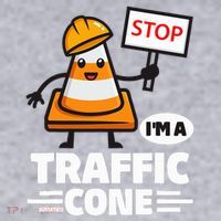 Halloween Traffic Cone Costume IM A Traffic Cone Women's Sweatshirt thumb 2