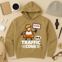 Halloween Traffic Cone Costume IM A Traffic Cone Hoodie thumb 3