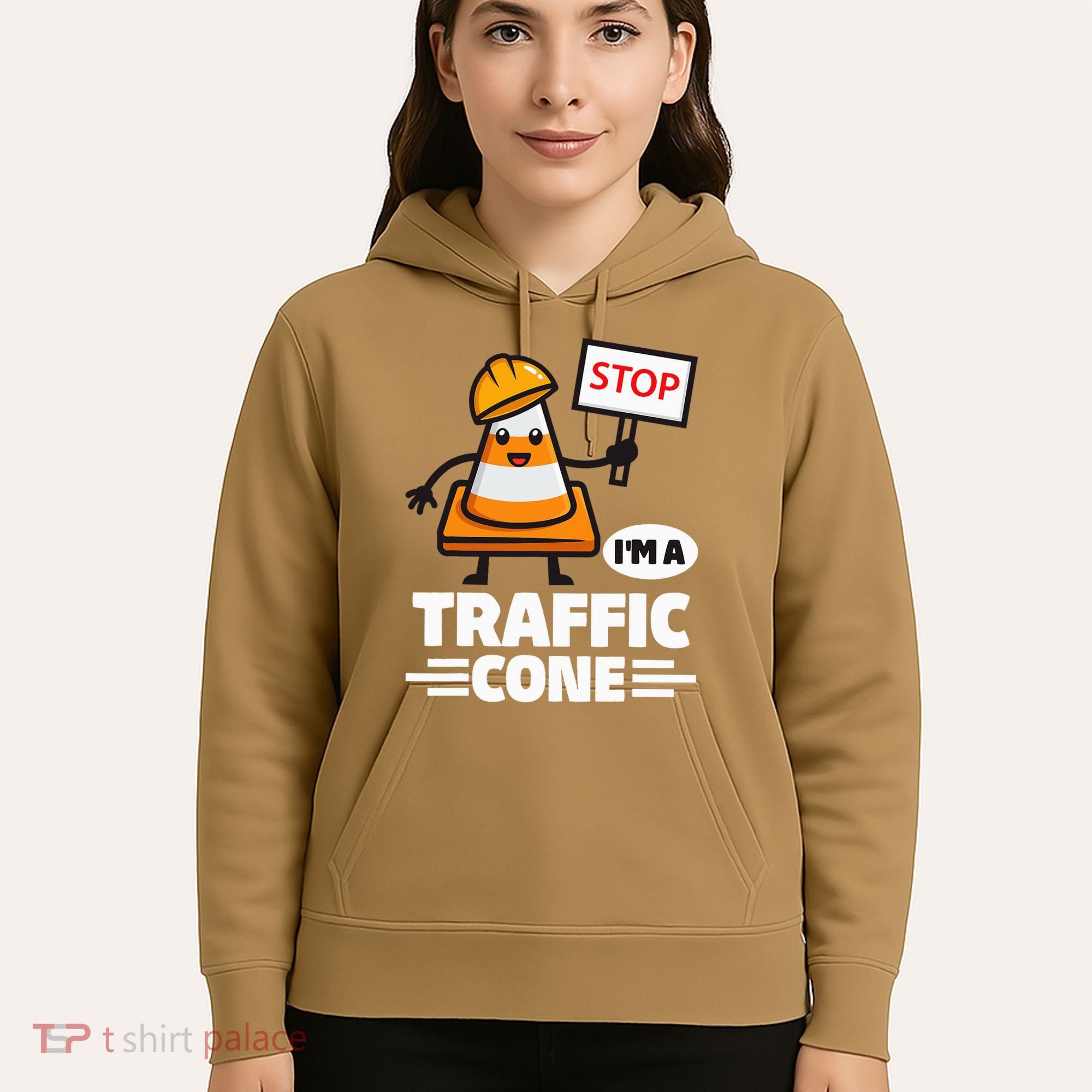 Halloween Traffic Cone Costume IM A Traffic Cone Hoodie