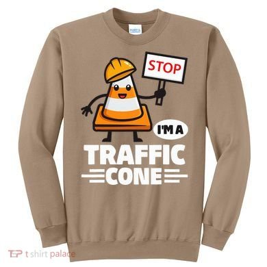 Halloween Traffic Cone Costume IM A Traffic Cone Sweatshirt