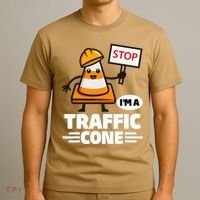 Halloween Traffic Cone Costume IM A Traffic Cone T-Shirt thumb 3