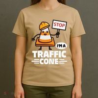 Halloween Traffic Cone Costume IM A Traffic Cone T-Shirt thumb 4