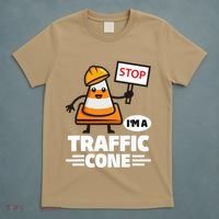 Halloween Traffic Cone Costume IM A Traffic Cone T-Shirt thumb 5