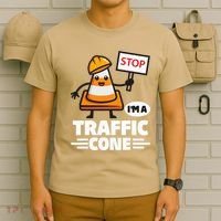 Halloween Traffic Cone Costume IM A Traffic Cone T-Shirt thumb 6