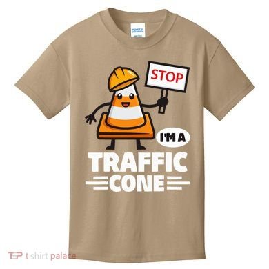 Halloween Traffic Cone Costume IM A Traffic Cone Kids T-Shirt