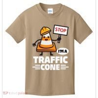 Halloween Traffic Cone Costume IM A Traffic Cone Kids T-Shirt thumb 0