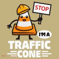 Halloween Traffic Cone Costume IM A Traffic Cone Kids T-Shirt thumb 2