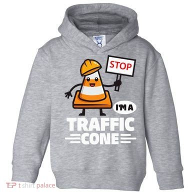 Halloween Traffic Cone Costume IM A Traffic Cone Toddler Hoodie