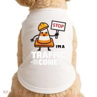 Halloween Traffic Cone Costume IM A Traffic Cone Doggie Tank thumb 0