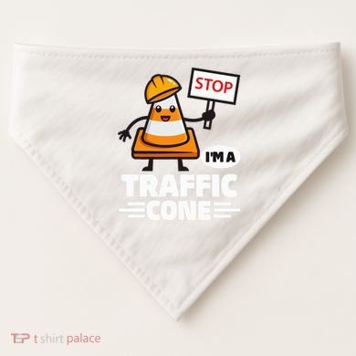 Halloween Traffic Cone Costume IM A Traffic Cone USA-Made Doggie Bandana