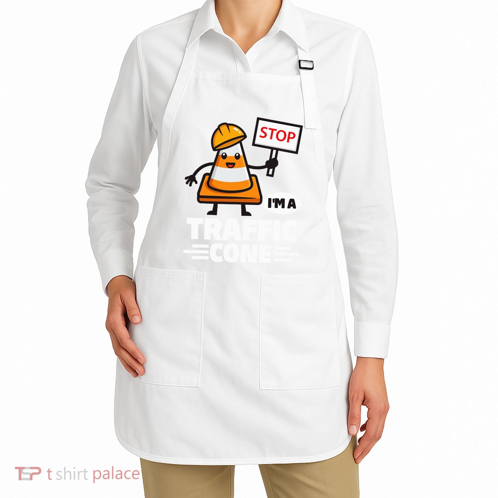 Halloween Traffic Cone Costume IM A Traffic Cone Apron
