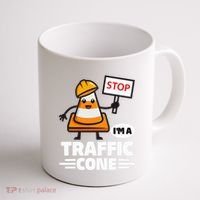 Halloween Traffic Cone Costume IM A Traffic Cone Coffee Mug thumb 1