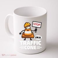 Halloween Traffic Cone Costume IM A Traffic Cone Coffee Mug thumb 0