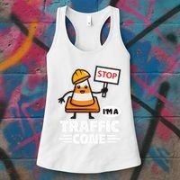 Halloween Traffic Cone Costume IM A Traffic Cone Women's Tank Top thumb 3