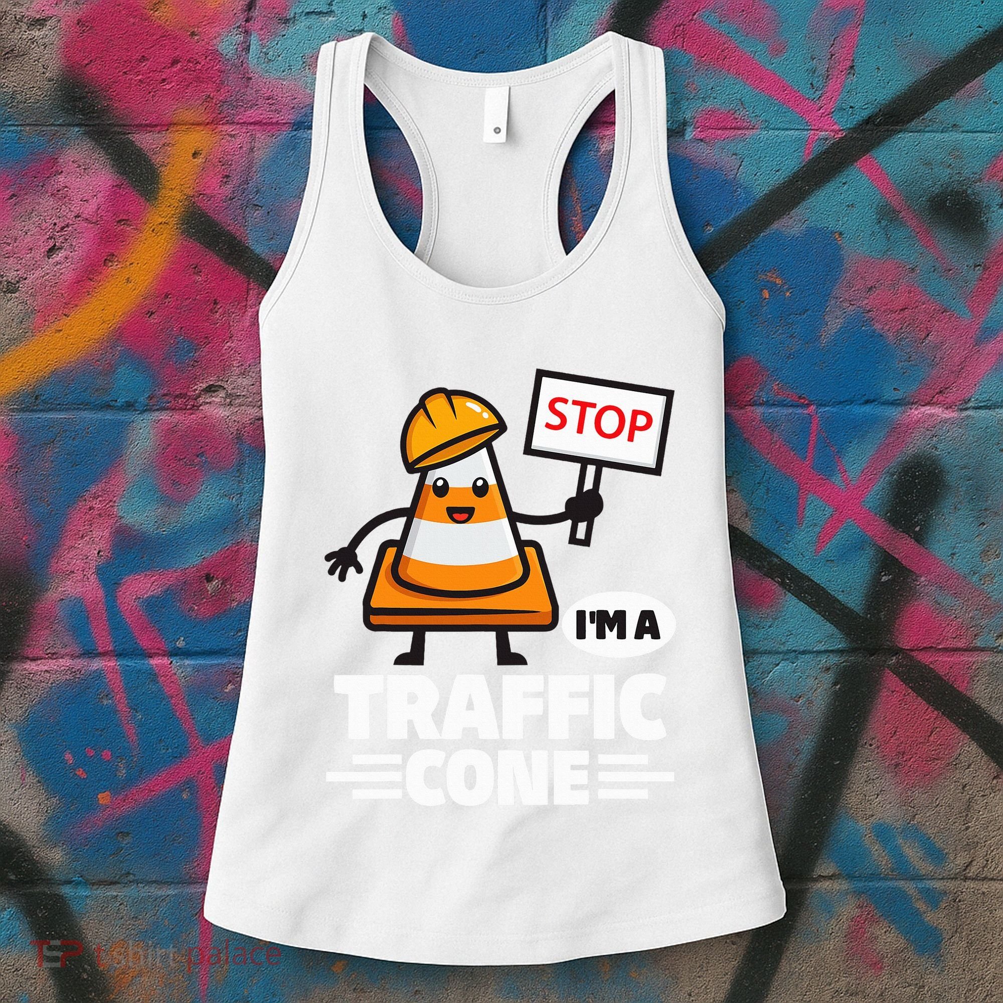 Halloween Traffic Cone Costume IM A Traffic Cone Women's Tank Top