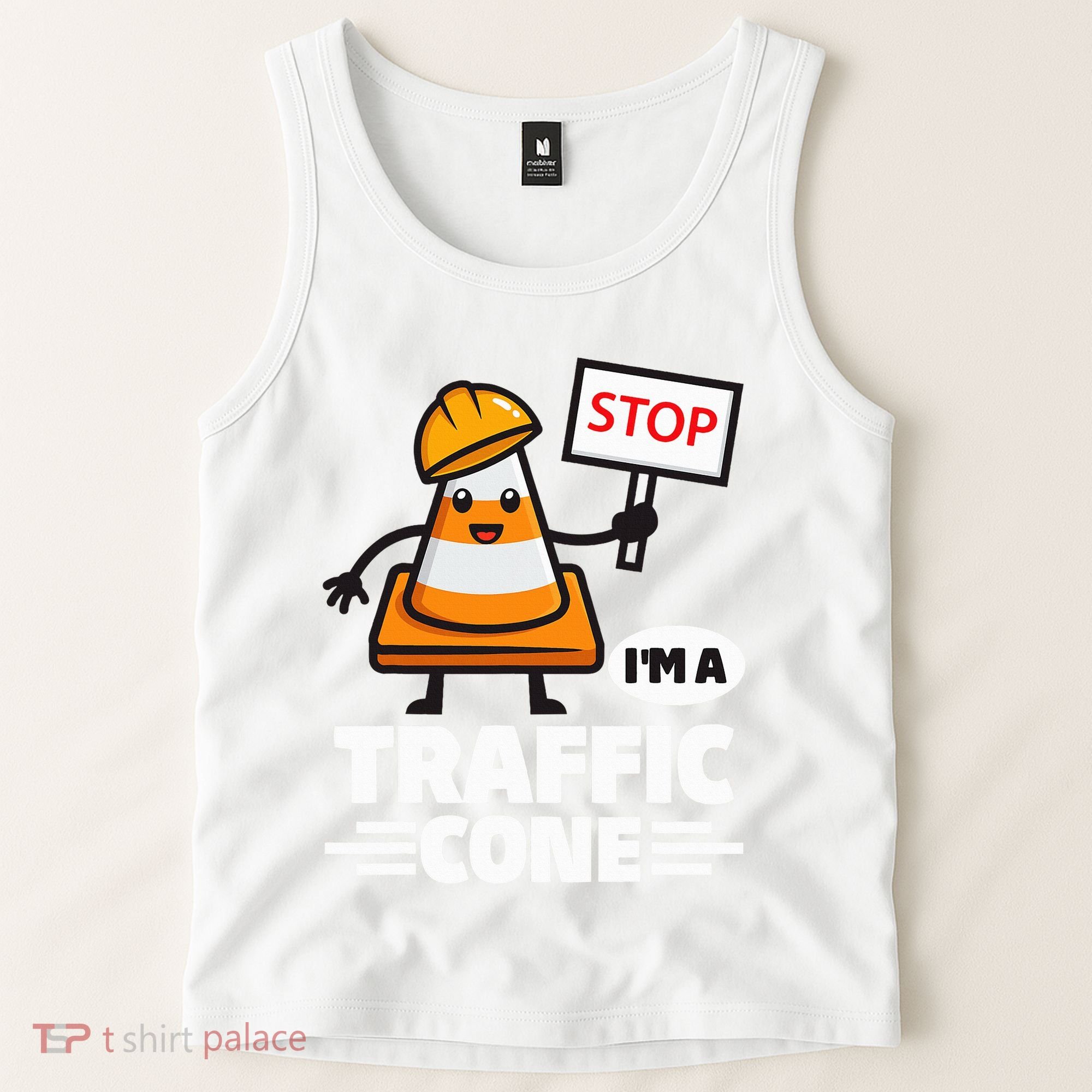 Halloween Traffic Cone Costume IM A Traffic Cone Tank Top
