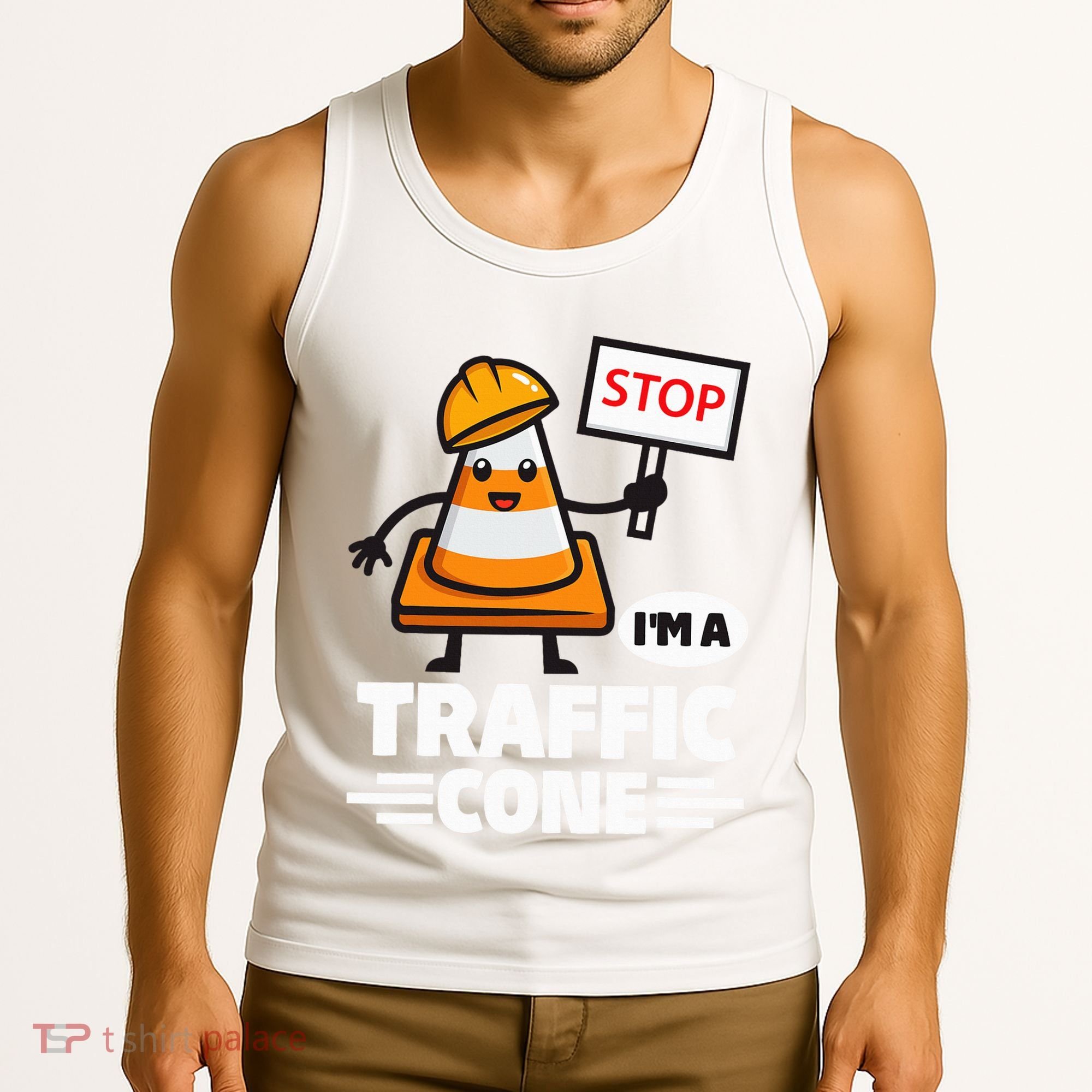 Halloween Traffic Cone Costume IM A Traffic Cone Tank Top