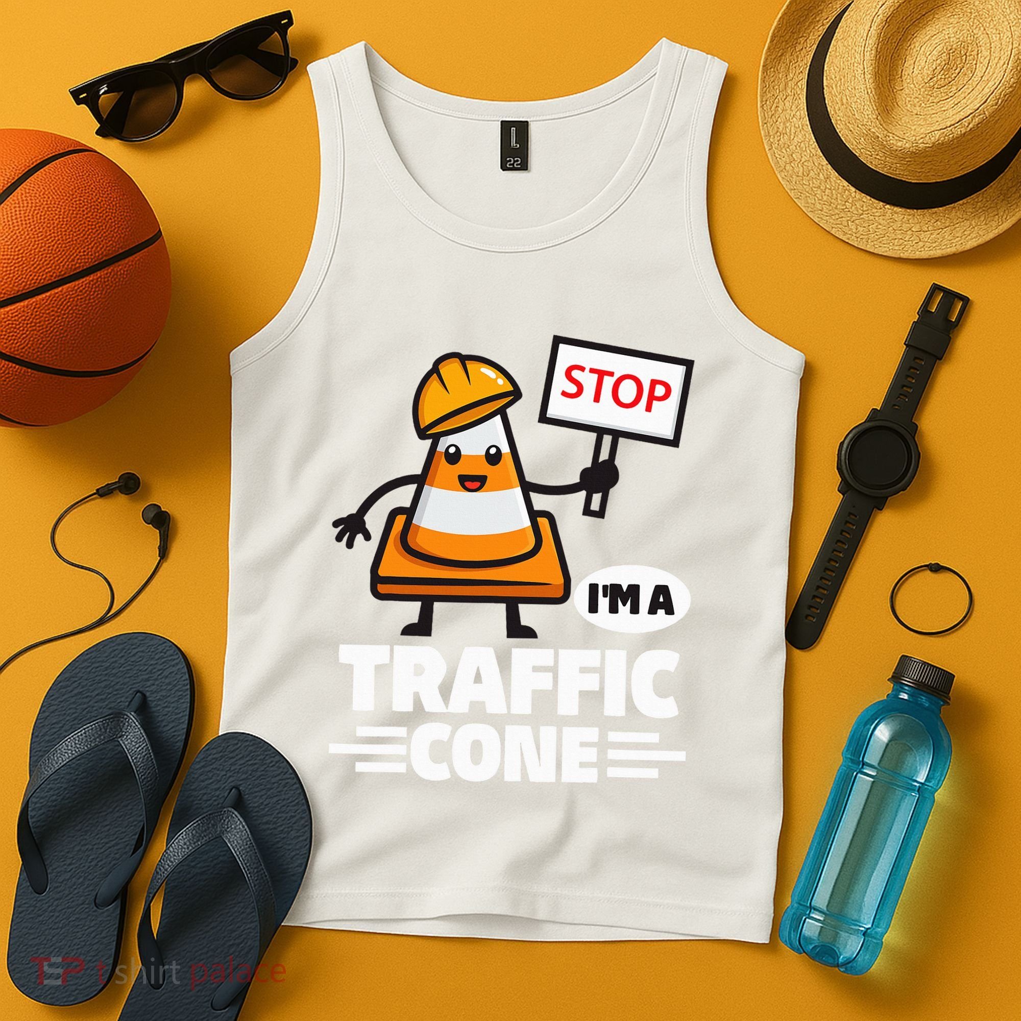 Halloween Traffic Cone Costume IM A Traffic Cone Tank Top