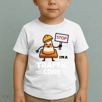 Halloween Traffic Cone Costume IM A Traffic Cone Toddler T-Shirt thumb 2