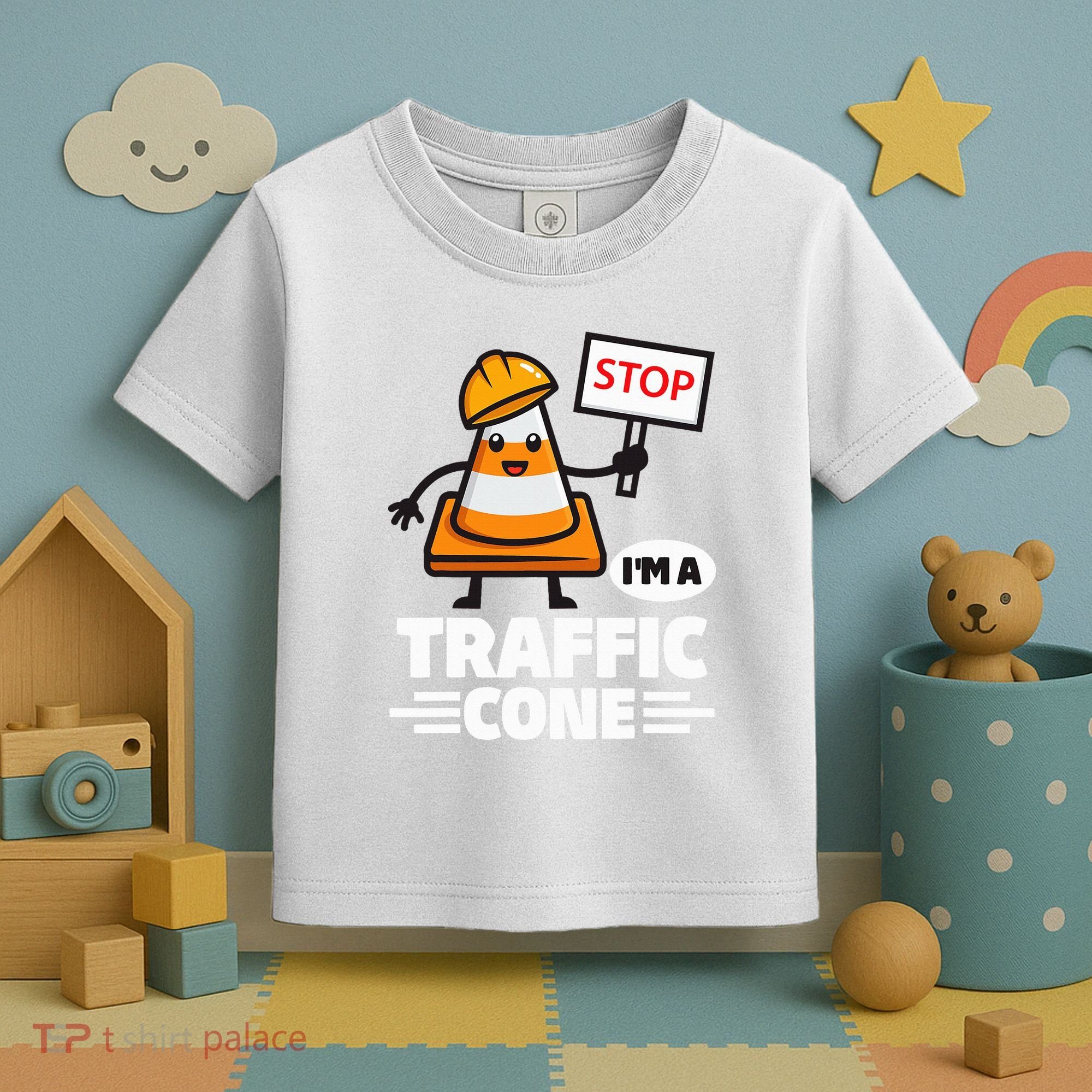 Halloween Traffic Cone Costume IM A Traffic Cone Toddler T-Shirt