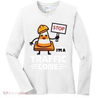 Halloween Traffic Cone Costume IM A Traffic Cone Women's Long Sleeve Shirt thumb 0