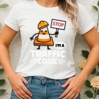 Halloween Traffic Cone Costume IM A Traffic Cone Women's T-Shirt thumb 2