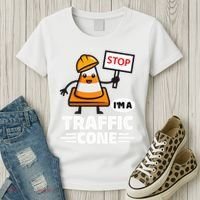 Halloween Traffic Cone Costume IM A Traffic Cone Women's T-Shirt thumb 3
