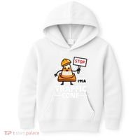 Halloween Traffic Cone Costume IM A Traffic Cone Kids Hoodie thumb 0