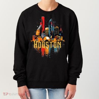 Houston Texas City Downtown Skyline Texas Hou Women's Sweatshirt