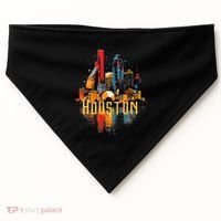 Houston Texas City Downtown Skyline Texas Hou USA-Made Doggie Bandana thumb 0