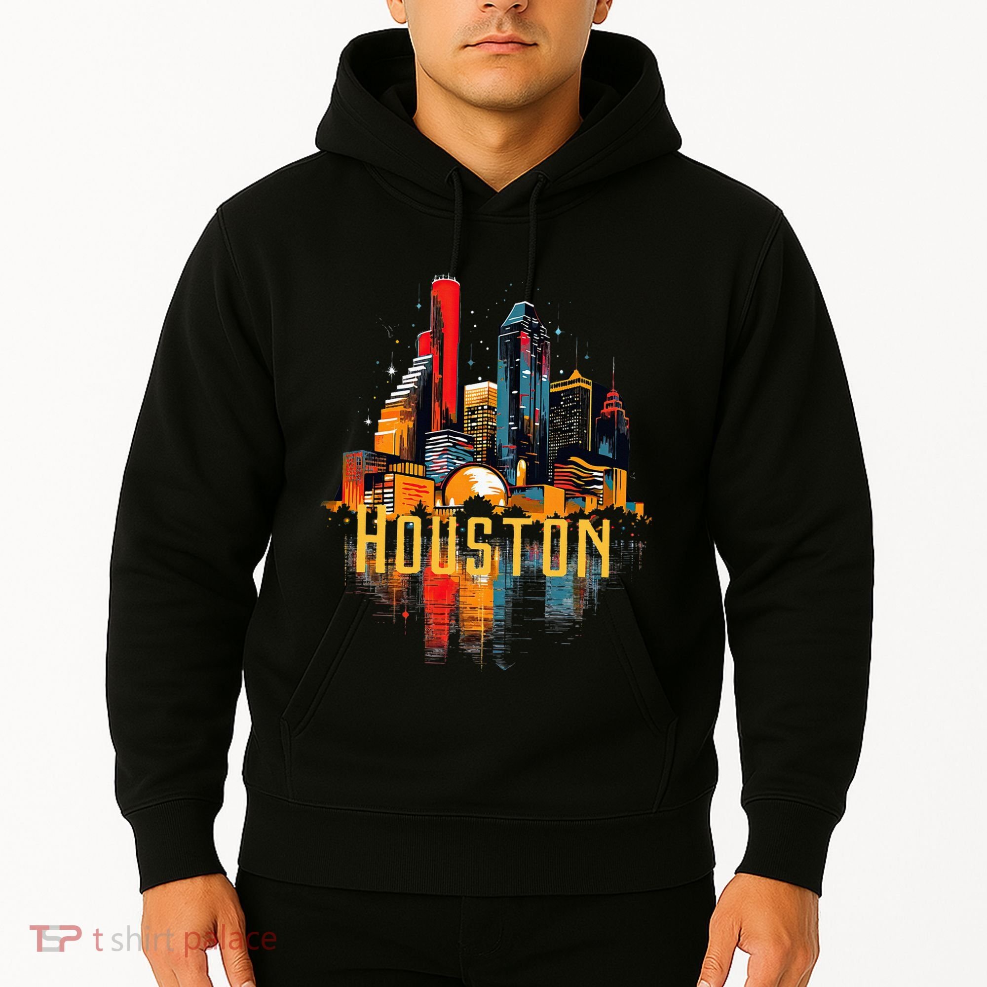 Houston Texas City Downtown Skyline Texas Hou Hoodie