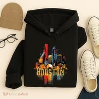 Houston Texas City Downtown Skyline Texas Hou Hoodie thumb 4