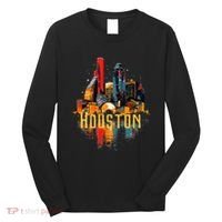 Houston Texas City Downtown Skyline Texas Hou Long Sleeve Shirt thumb 0