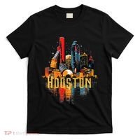 Houston Texas City Downtown Skyline Texas Hou T-Shirt thumb 0